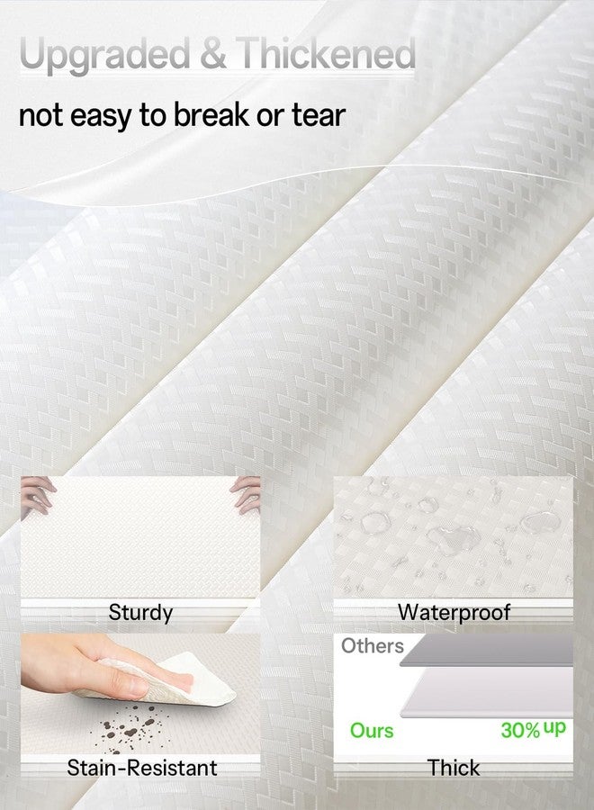 GTJ Shelf and Drawer Liner for Kitchen Cabinet, Non-Adhesive 12in x 240in Waterproof Contact Paper Refrigerator Liners Thickened Durable EVA Material Non Slip Mat for Dresser Cupboard Pantry Protector - Image 2